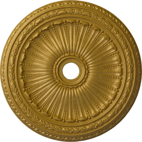 Ekena Millwork Viceroy Ceiling Medallion (Canopies up to 4 7/8"), 35 1/8"OD x 4 7/8"ID x 2 1/2"P, Pharaohs Gold CM35VIPGS - main